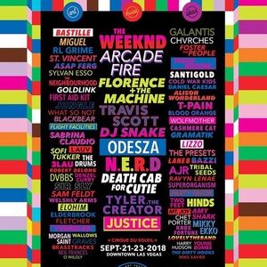 2 GA 3-DAY LIFE IS BEAUTIFUL TICKETS